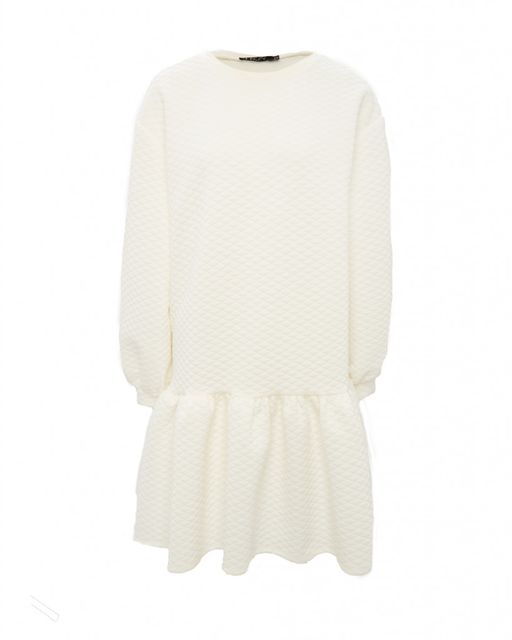 Стеганое белое платье - Incity фото 2