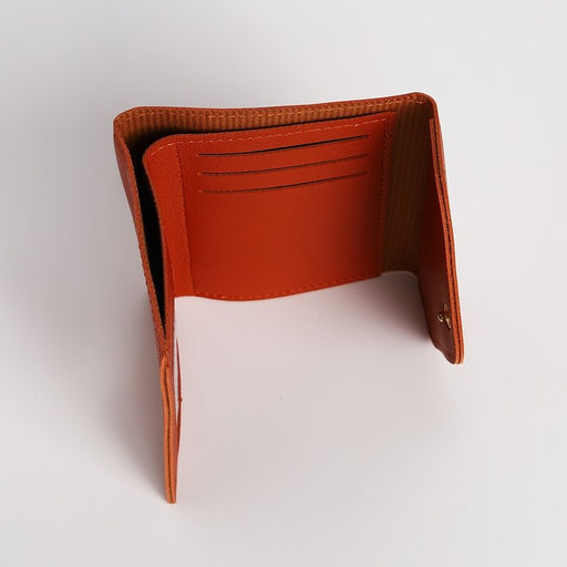 Кошелёк на кнопке, цвет рыжий - Simaland фото 4