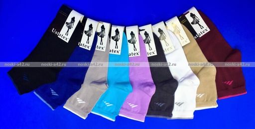 Цена за 10 пар. ЮстаТекс носки женские 2с15 СПОРТ ассорти 23-25 - Юста-текс фото 56