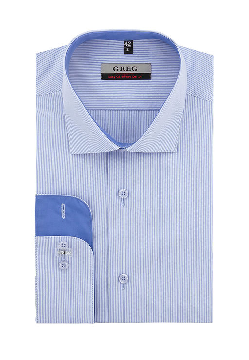 Сорочка мужская длинный рукав GREG 221/191/8232/Z/1  фото 2