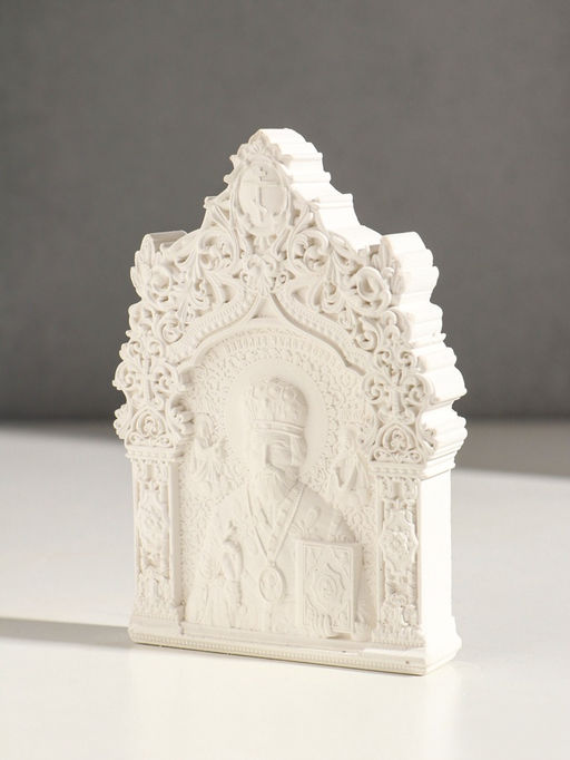 Икона Николай Чудотворец, с подвесом, 12?8?2 см, гипс