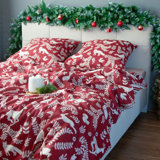Постельное бельё Этель евро Christmas time 200х217 см, 220х240 см, 70х70 см - 2 штуки  фото 12