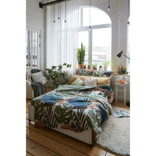 Постельное белье Этель 1.5 сп Colored tropics (вид 2) 143*215 см,150*214 см, 70*70 см 2 шт  фото 18