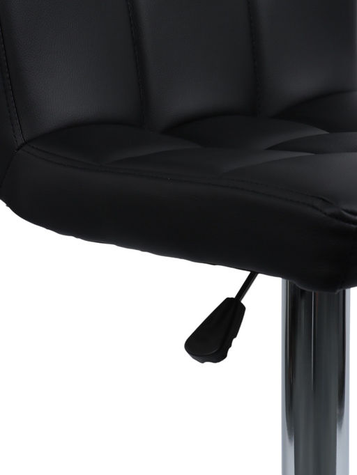 Комплект барных стульев «Клик Мебель», с подъёмным механизмом, искусственная кожа, цвет чёрный, 2 шт.