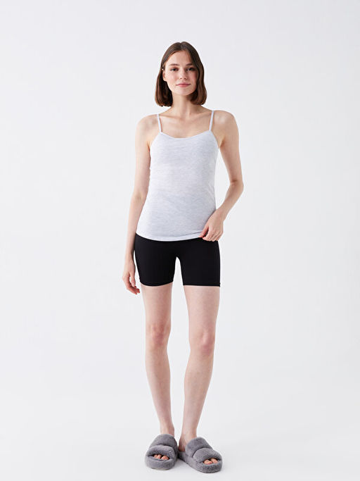 Beli Lastikli D?z Seamless Kad?n ??lik Tayt