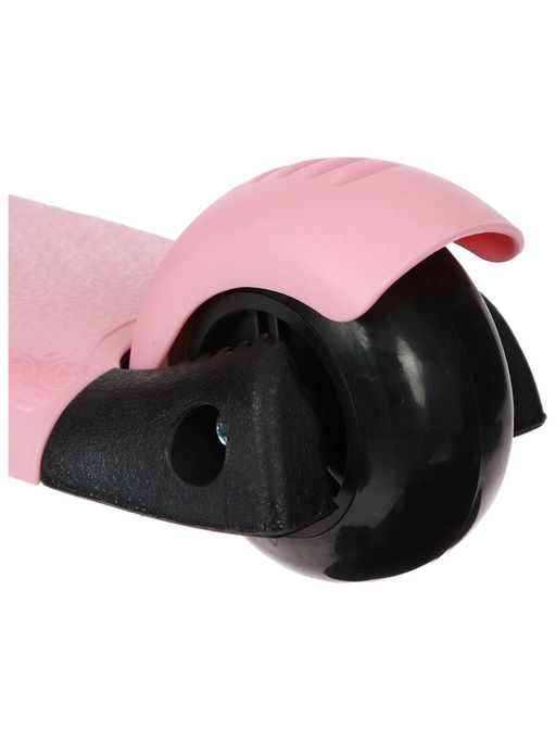 Самокат 2 в 1 с корзинкой GRAFFITI Kids, колёса PU 120/75 мм, розовый