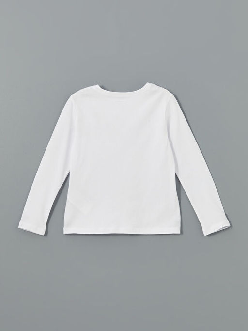 Bisiklet Yaka K?z ?ocuk Ti??rt