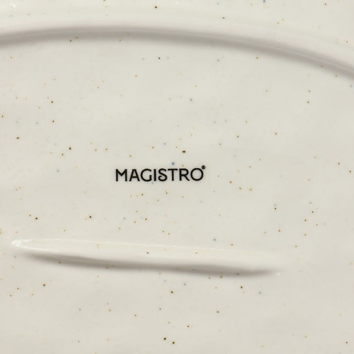 Блюдо фарфоровое сервировочное Magistro Poursephona, 30.7×21.5 см, бежевый