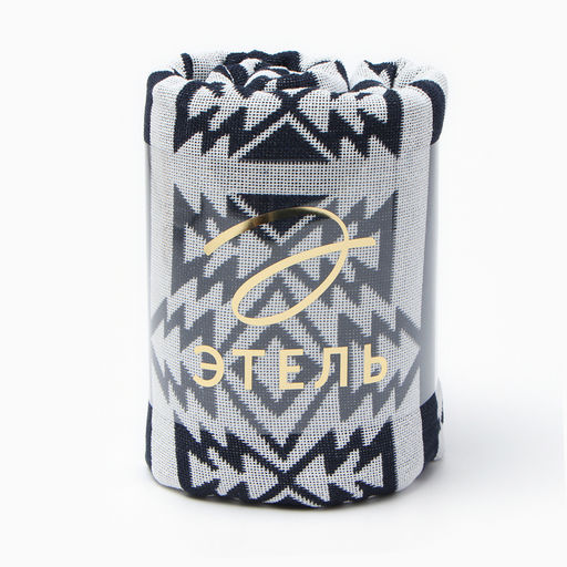 Плед с бахромой «Этель. Этника», 130×180 см, серый