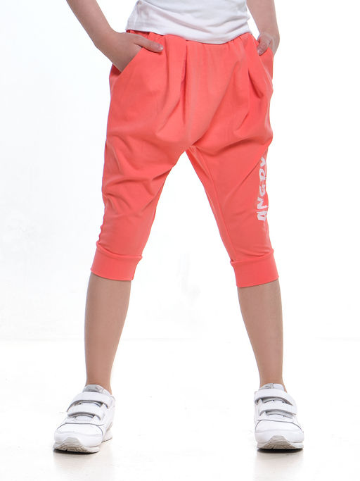 Бриджи трикотажные с принтом UD 0082 коралловый - Mini maxi фото 2