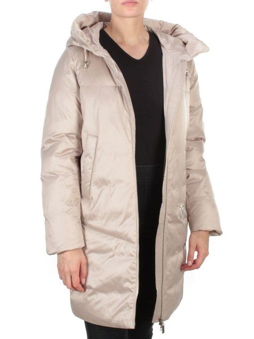 GWD21530P BEIGE Пальто зимнее женское PURELIFE (200 гр. холлофайбер) - Fashion фото 6
