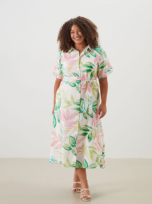 ?i?ekli G?mlek Elbise