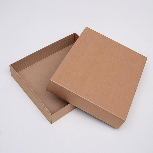 Цена за 5 шт. Коробка сборная без печати крышка-дно бурая без окна 37 х 32 х 7 см - Simaland фото 2