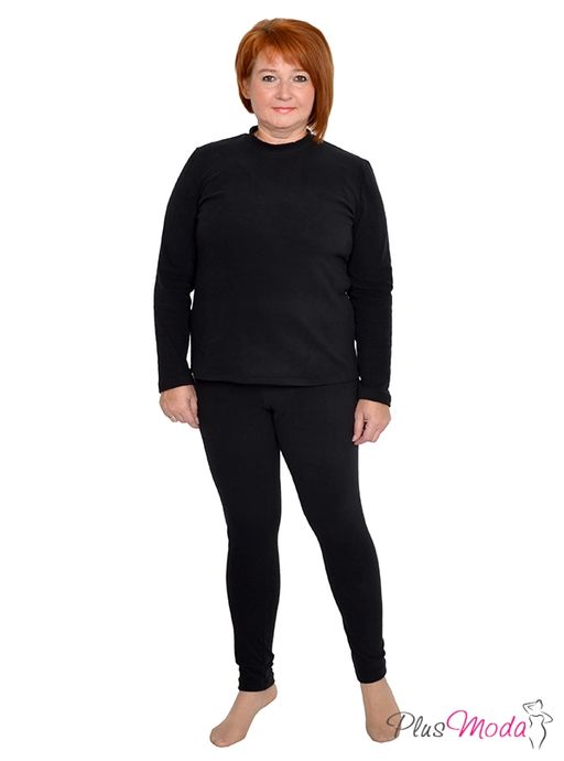 ТЁПЛЫЕ ДВУХСЛОЙНЫЕ ЛЕГИНСЫ РАЗМЕРЫ 44 - 84 №1009 - Plus moda фото 4