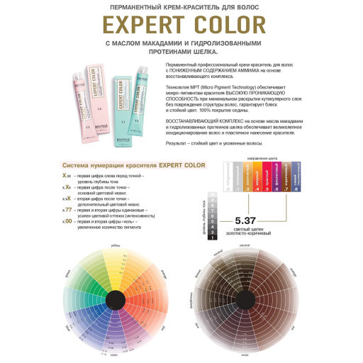 Bouticle 9/0 краска для волос, блондин / Expert Color 100 мл