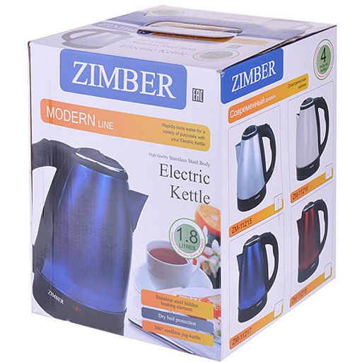 11217 Чайник электрическикй метал 1,8л ZM (х12)