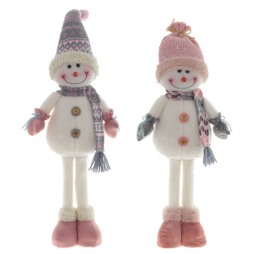 Игрушка набивная "Снеговик", L23 W10 H70/56см, 2в.