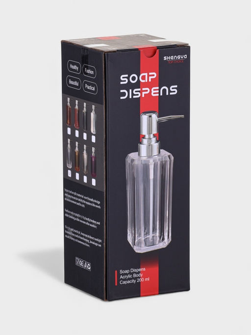 Дозатор для мыла «Кристалл», 200 мл, пластик