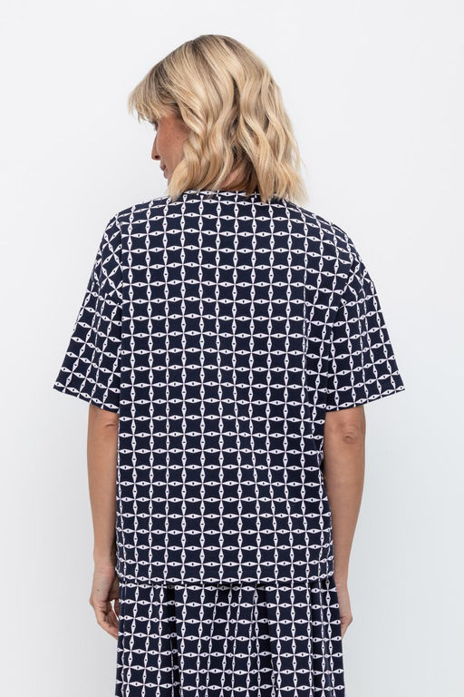 VERY NEAT _ ЕВТ 3197/индиго,морская клетка фуфайка жен фото 2