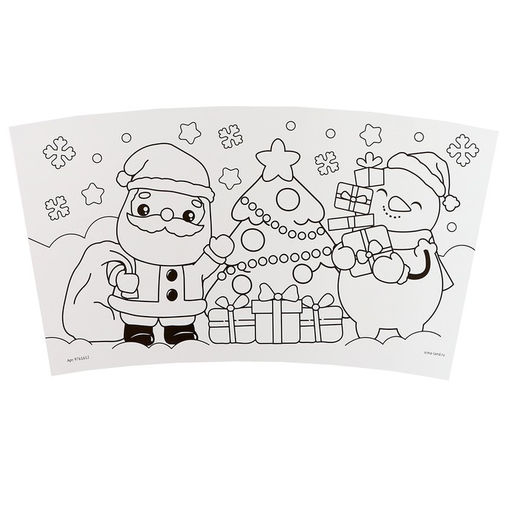 Термостакан с раскраской «С Новым годом!», 250 мл, с восковыми мелками, красная