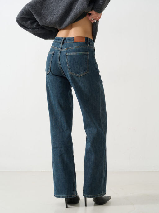 Джинсы женские утепленные темно-синие Bochetti