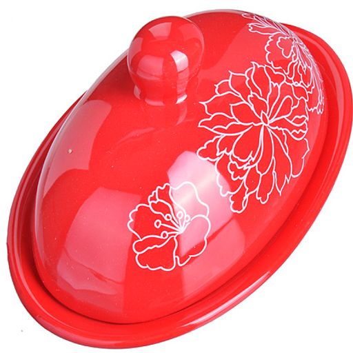 25830 Маслёнка с крышкой 2 пр Красный Узор LR(х24) - Mayer&boch фото 2