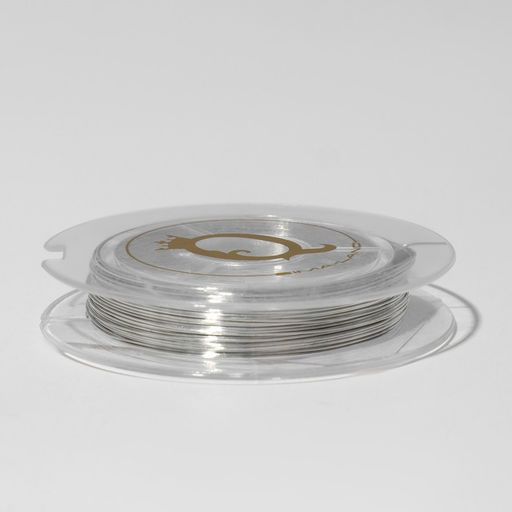 Цена за 2 шт. Проволока на бобине, d=0.3 мм, L=10 м, цвет серебро