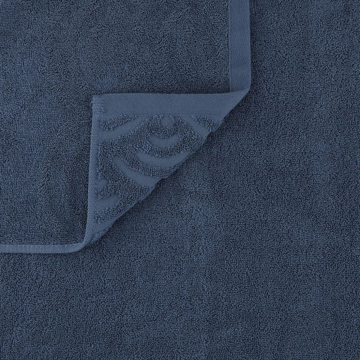 Полотенце махровое "Волна" 80х160см, хлопок 100%, стальной синий (Китай)