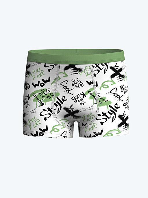 Bask?l? Erkek ?ocuk Boxer 3l? - Waikiki фото 3