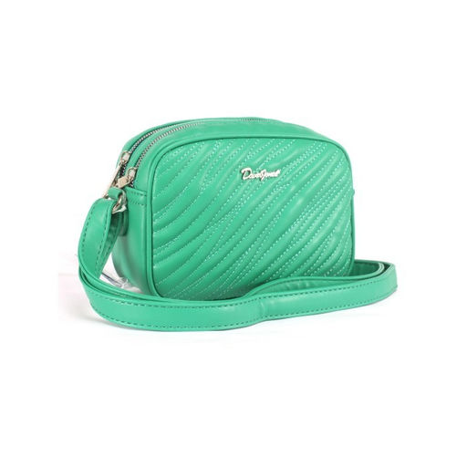 Сумка женская искусственная кожа DJ-6943-1-GREEN, 2отд, плечевой ремень, зеленый SALE 253985