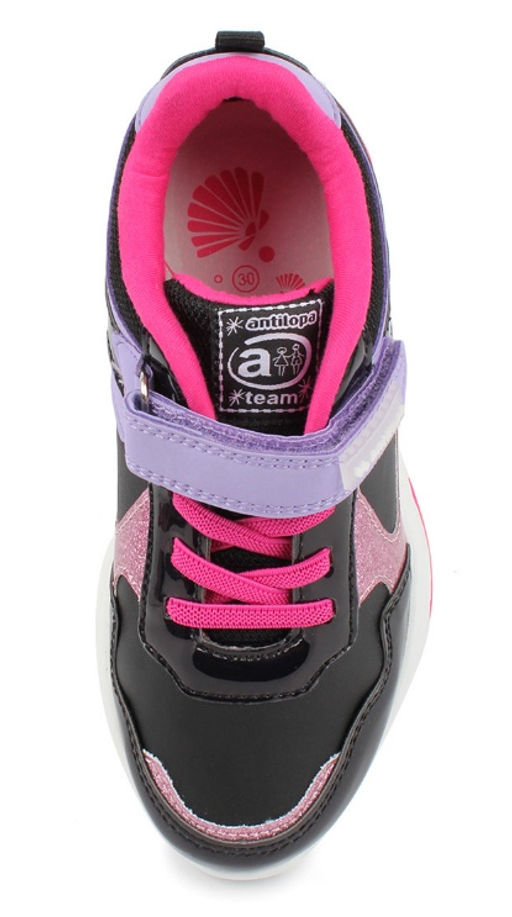 AL 4461 Полуботинки типа кроссовые детские, Чёрный - Antilopa фото 4
