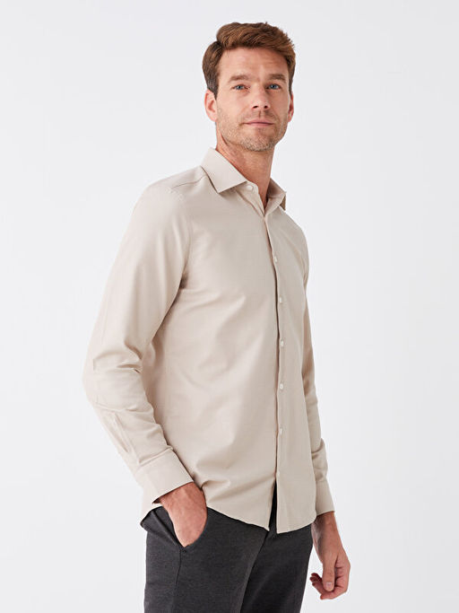 Slim Fit Uzun Kollu Arm?rl? Erkek G?mlek