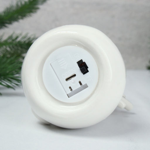 Цена за 1 шт. Фигурка Снеговик с подсветкой 14 см новогодний / YZ23673 /уп 96/LED - Галеонтрейд фото 5