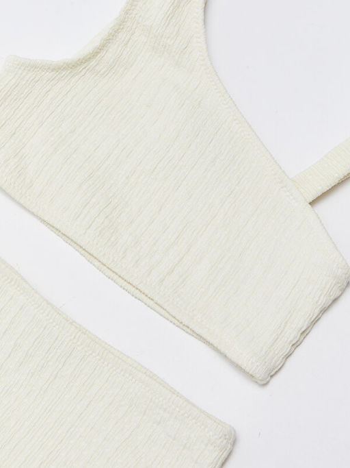 Esnek Kuma? Kendinden Desenli K?z ?ocuk Bikini - Waikiki фото 3