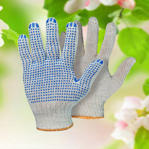 4017M Перчатки рабочие хб 10 класс с ПВХ ТОЧКА ЛЮКС