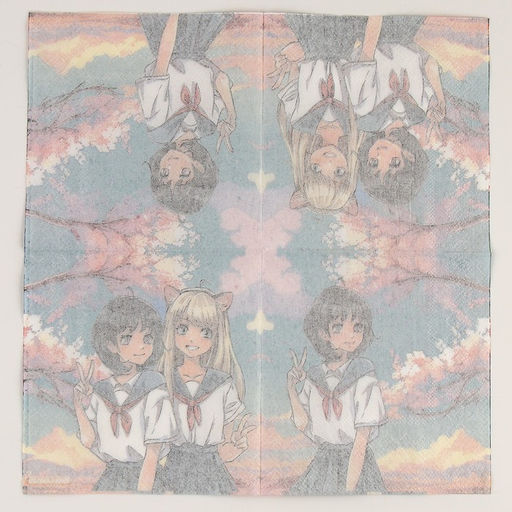 Цена за 4 шт. Салфетки бумажные 25×25 см «Девочки», набор 20 шт.