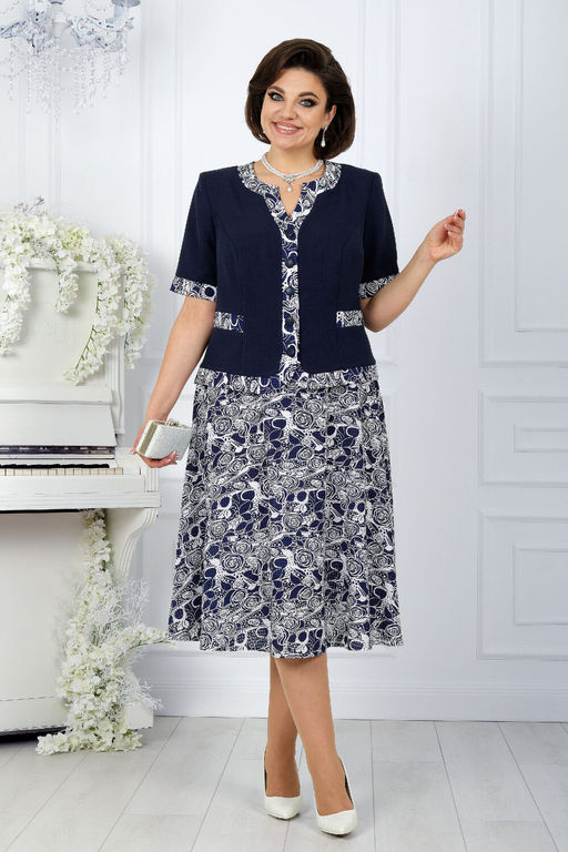 Платье Ninele 7431-Р темно-синий - Mira fashion фото 171