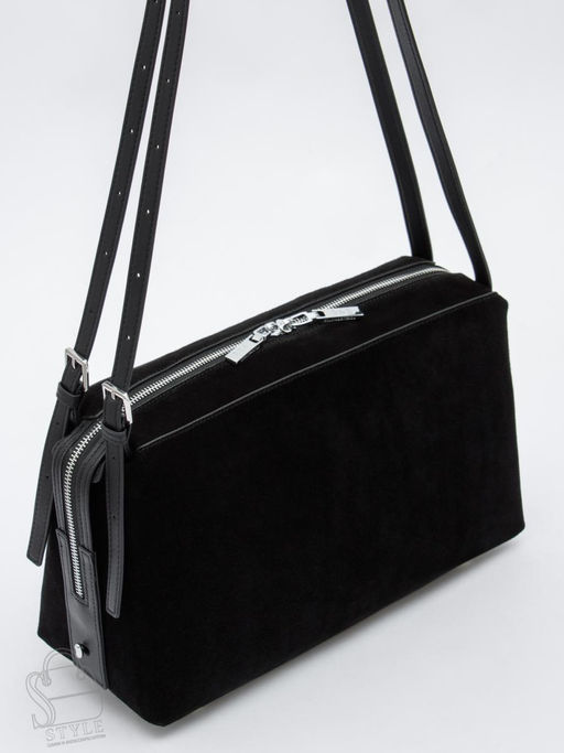 Сумка женская кожаная 6060L black Polina&Eiterou в Новосибирске