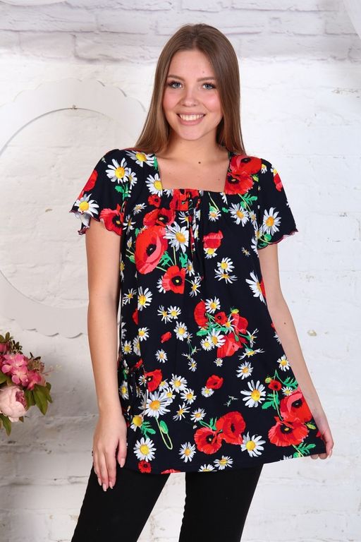 М507 Туника Маки - Иванушка-трикотаж фото 2