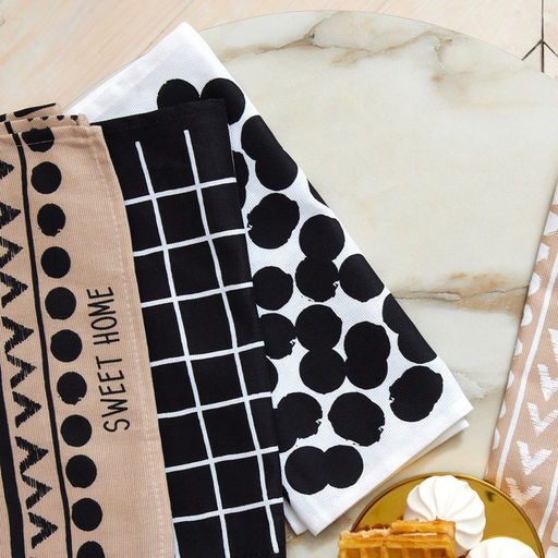 Полотенце кухонное Доляна Горох 35х60 см, 100% хлопок, 160г/м2  фото 7