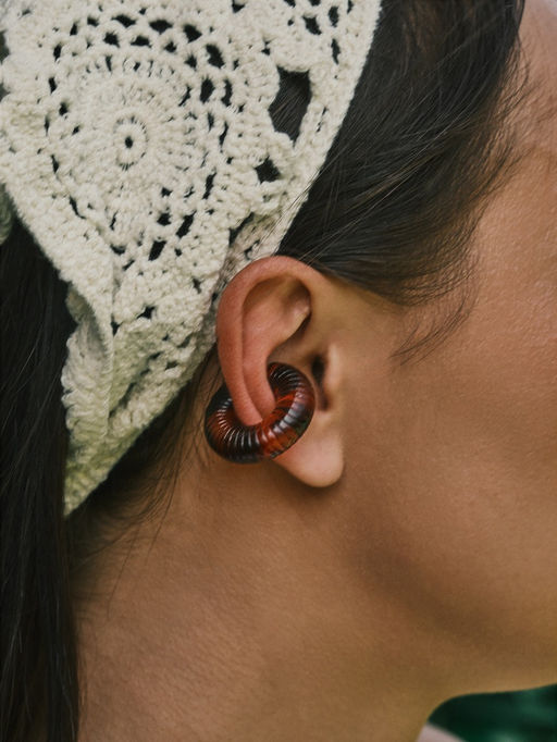 Серьги каффы Леопард набор 3 шт., цветные - Qf фото 6