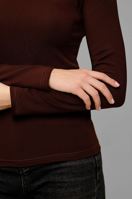 Арт.12803/2 Водолазка женская  42-50 (5 шт) Цвет:шоколад