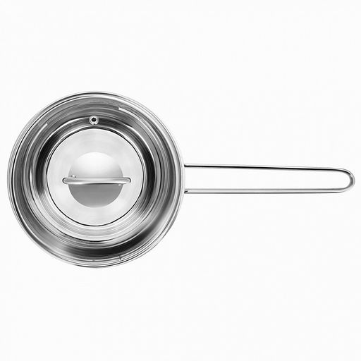 Ковш из нержавеющей стали Tessi 1,8л, д16,5см, h9,5см, стеклянная крышка, подарочная коробка, Appetite (Китай) Подходит для индукционных плит - Домашняя мода фото 7