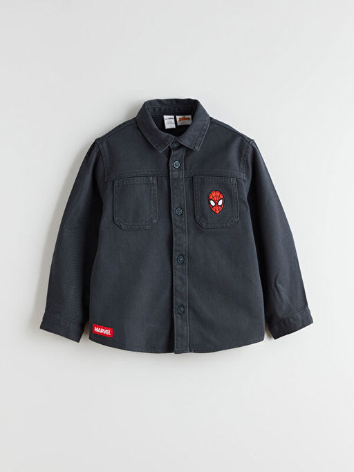 Spider-Man Bask?l? Erkek ?ocuk G?mlek