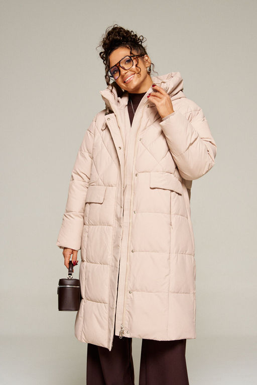 Пальто Beautiful Free 8016 песочный