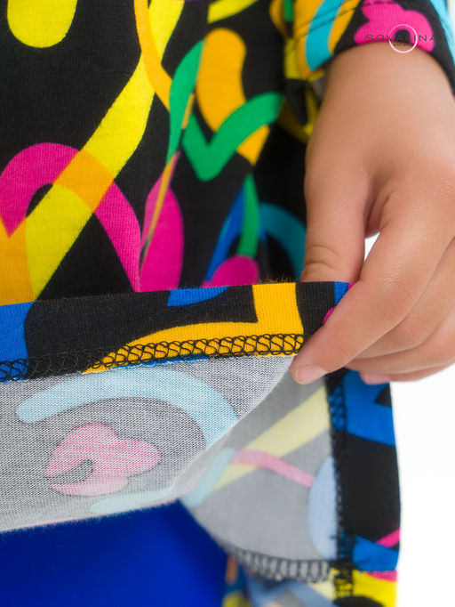 Платье Эля яркие сердца на черном - Sovalina фото 34