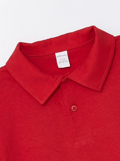 Polo Yaka K?sa Kollu Basic Erkek Bebek Ti??rt - Waikiki фото 2