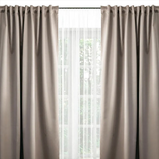 20ШС70-2-КВ Комплект штор цв 050302 270x145 - 2 шт. серо-бежевый - Текс-дизайн фото 9