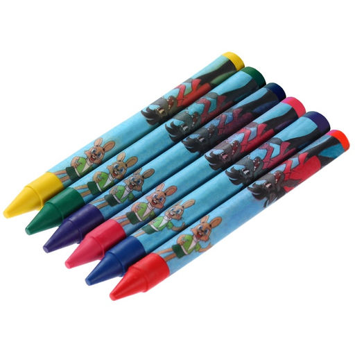 Восковые мелки - карандаши «Ну, погоди!», 6 цветов