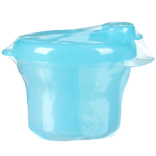 Контейнер для хранения детского питания, 3 секции по 75 мл., 9.5×8.5 см, 225 мл., голубой